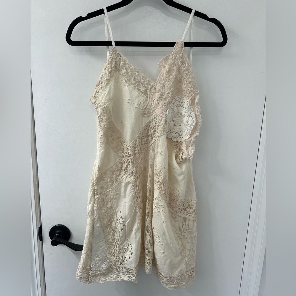 Urban Outfitters Kimchi Blue Asymmetrical Lace Mini Dress